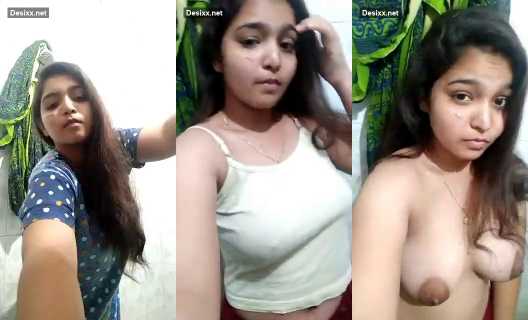 Cute indian girl showing big boobs